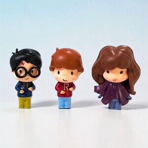 Harry Potter Micro Magical Moments Golden Trio Figures Harry Ron Hermione Set